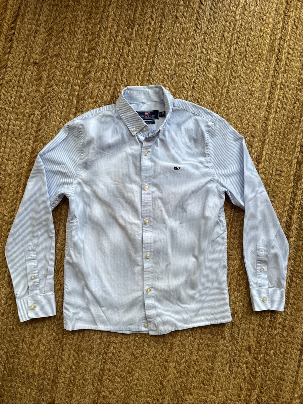Vineyard Vines Striped button down sz 12-14 (fits like a 10-12)
